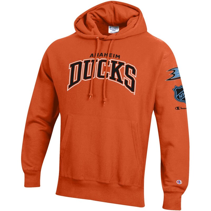 Anaheim Ducks - Mikina s kapucí "O&B Capsule II" - oranžová