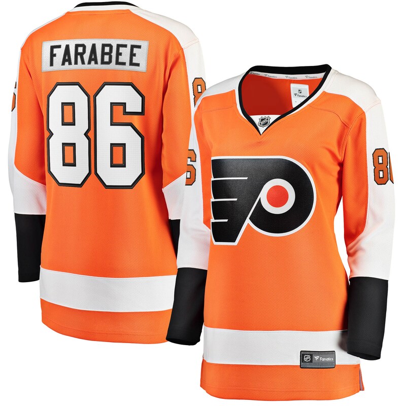 Philadelphia Flyers - Dres hokejový "Breakaway" dámský - oranžový, Joel Farabee, domácí