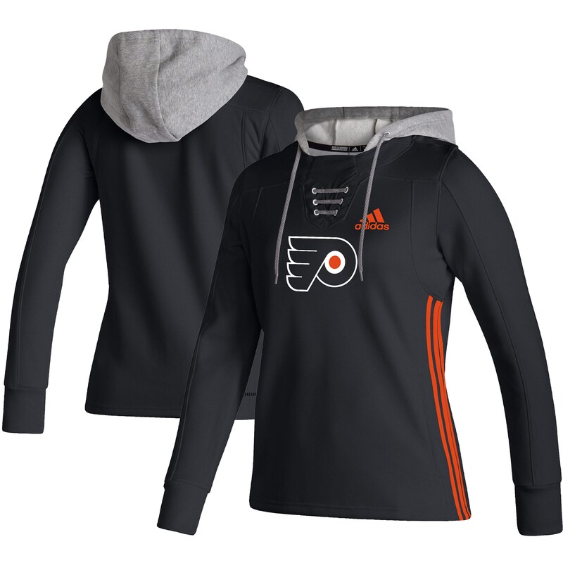 Philadelphia Flyers - Mikina s kapucí "Skate Lace" dámská - AEROREADY, černá