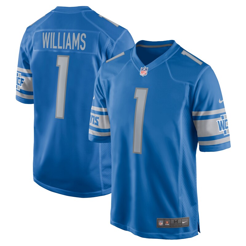 Detroit Lions - Dres fotbalový - výber v prvním kole draftu, Jameson Williams, 2022, modrý