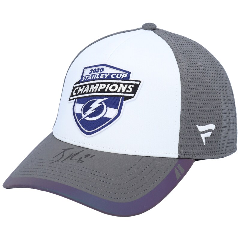Tampa Bay Lightning - Kšiltovka - Brayden Point, ze šatny, Stanley Cup Champions, podepsaná, 2020