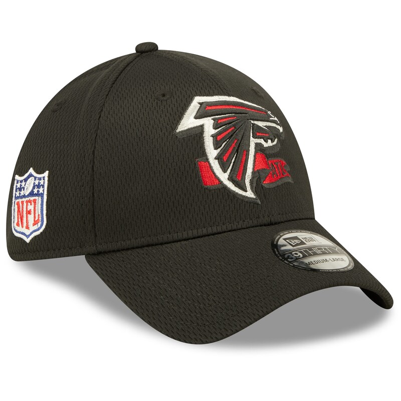 Atlanta Falcons - Kšiltovka 39THIRTY "Coaches" - ohnutý kšilt, černá, sideline, 2022