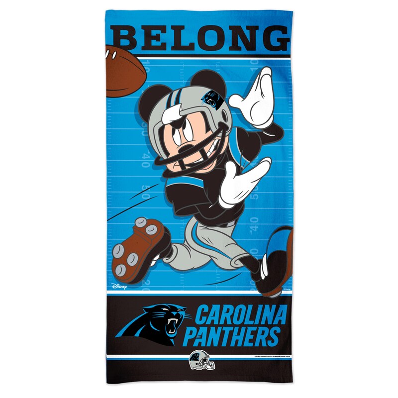 Carolina Panthers - Ručník plážový "Disney Spectra" (76x152 cm)