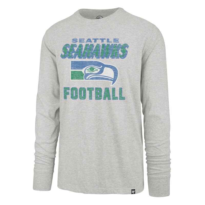 Seattle Seahawks - Tričko "Dozer Franklin" - žíhané, šedé, dlouhý rukáv
