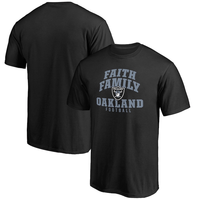 Oakland Raiders - Tričko "Faith Family" - černé