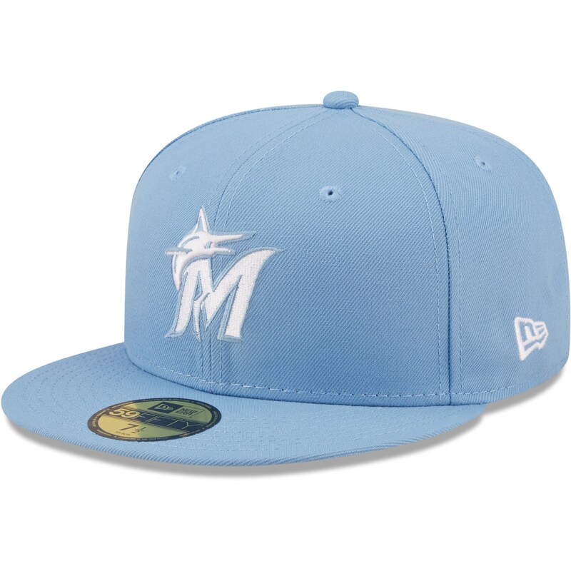 Miami Marlins - Kšiltovka 59FIFTY pevná "Logo" - modrobílá