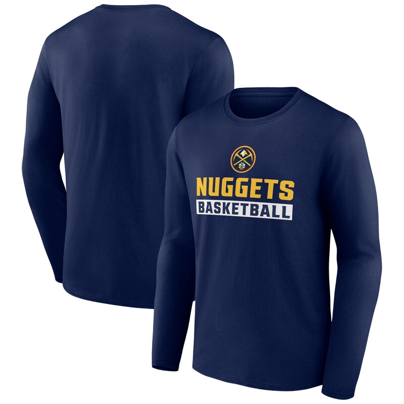 Denver Nuggets - Tričko "Let's Go" - dlouhý rukáv, námořnická modř