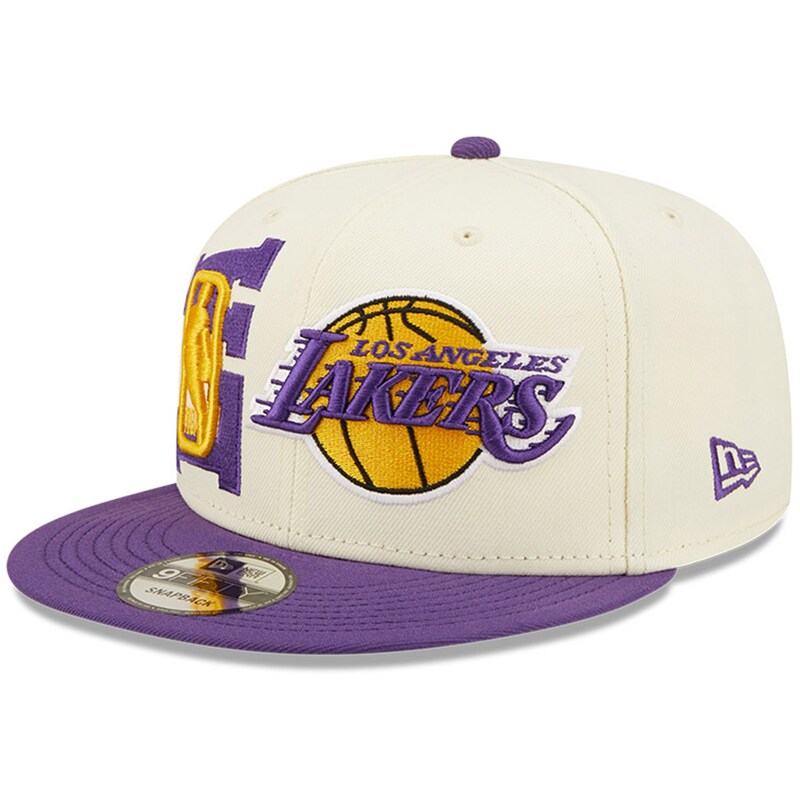 Los Angeles Lakers - Kšiltovka 9FIFTY "Draft" - bílofialová, nastavitelná, snapback, 2022