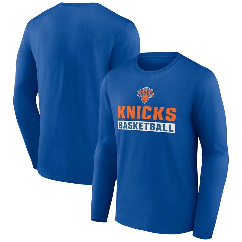 New York Knicks - Tričko "Let's Go" - tmavě modré, dlouhý rukáv