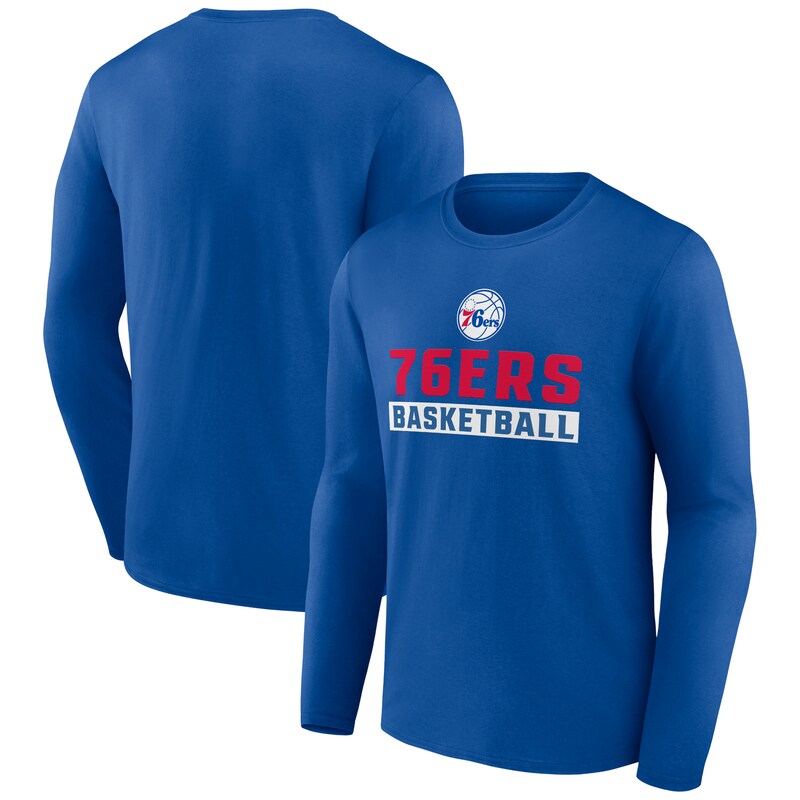 Philadelphia 76ers - Tričko "Let's Go" - tmavě modré, dlouhý rukáv