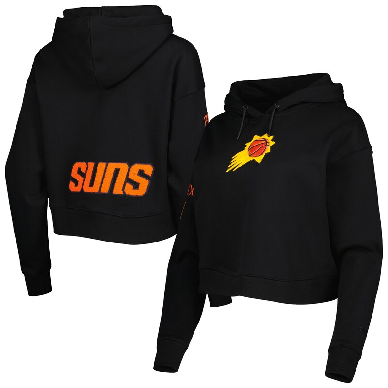 Phoenix Suns - Mikina s kapucí "Classic Cropped" dámská - černá, flísová