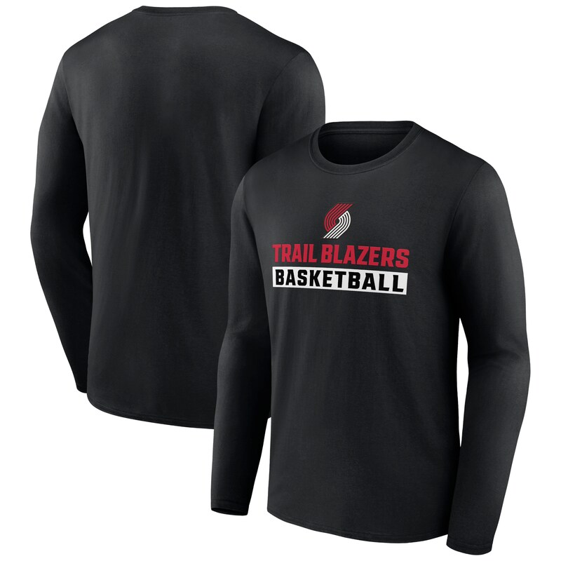 Portland Trail Blazers - Tričko "Let's Go" - dlouhý rukáv, černé