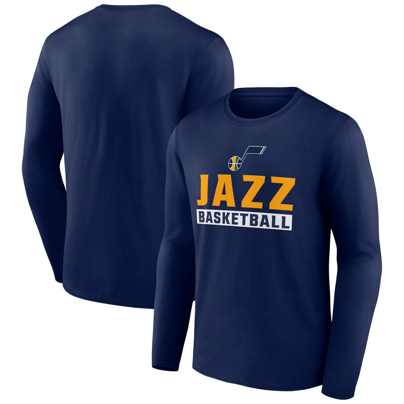 Utah Jazz - Tričko "Let's Go" - dlouhý rukáv, námořnická modř
