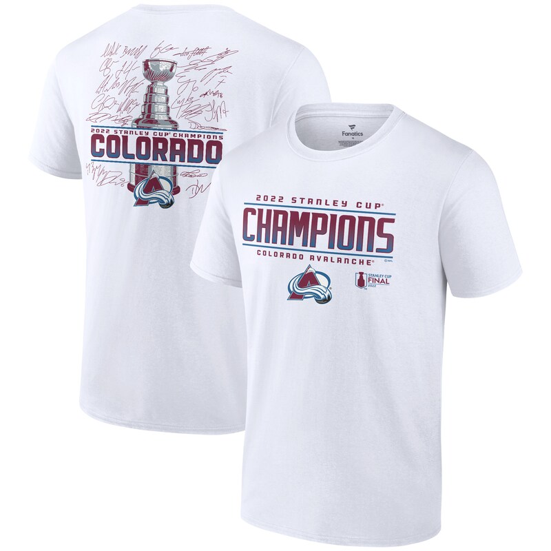 Colorado Avalanche - Tričko "Signature Roster" - bílé, Stanley Cup Champions, 2022