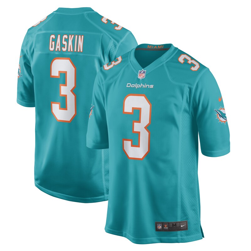 Miami Dolphins - Dres fotbalový - Myles Gaskin, světle modrý