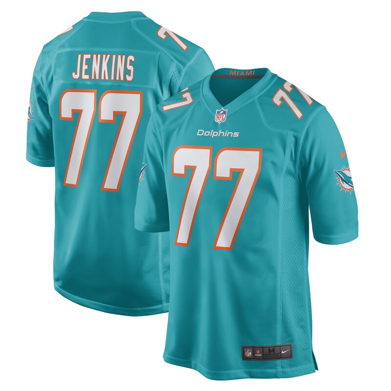Miami Dolphins - Dres fotbalový - John Jenkins, světle modrý