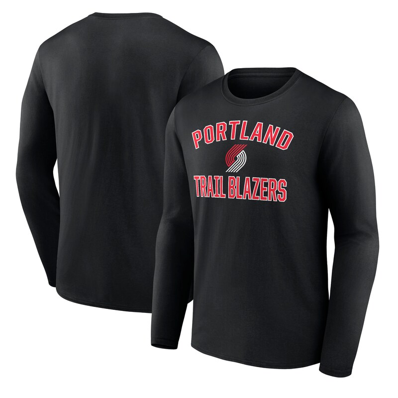 Portland Trail Blazers - Tričko "Victory Arch" - dlouhý rukáv, černé