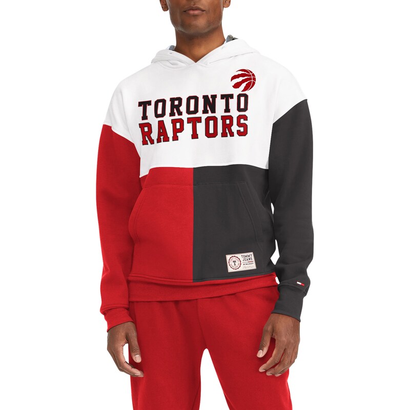 Toronto Raptors - Mikina s kapucí "Andrew Split" - bíločervená