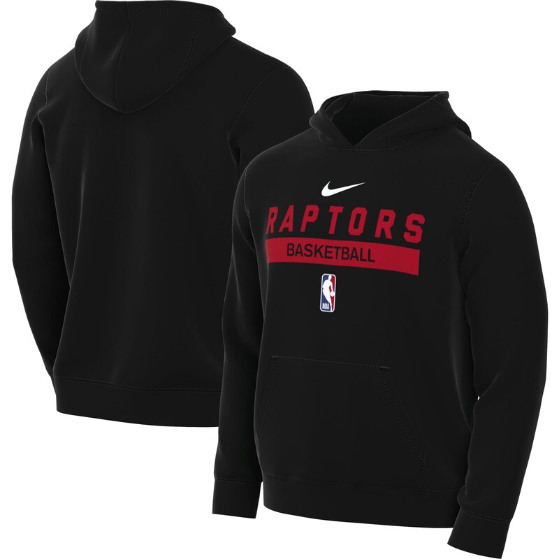 Toronto Raptors - Mikina s kapucí "Spotlight On Court Practice" - černá, sezóna 2022/23