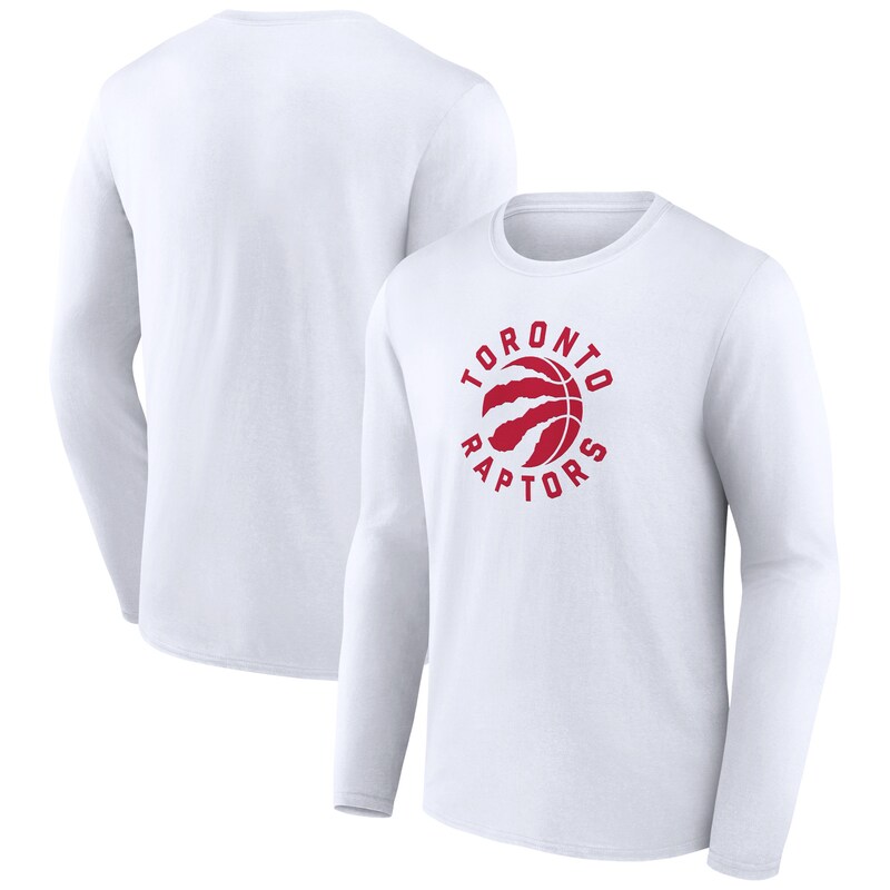Toronto Raptors - Tričko "Logo" - bílé, dlouhý rukáv, třetí sada