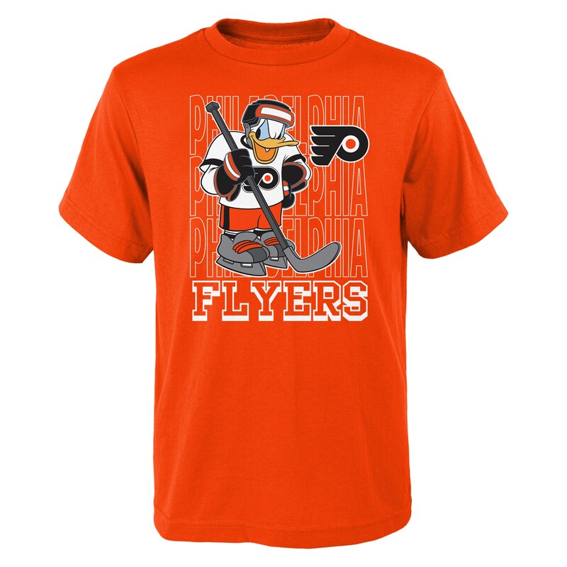 Philadelphia Flyers - Tričko "Disney Donald Duck Three Peat" dětské - oranžové