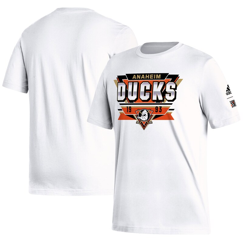Anaheim Ducks - Tričko "2.0 Fresh Playmaker" - obrácené barvy, bílé, retrostyl