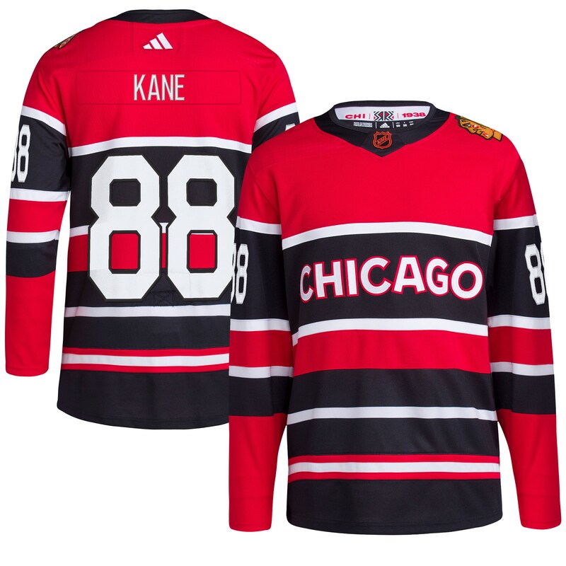 Chicago Blackhawks - Dres hokejový - obrácené barvy, Patrick Kane, autentický, červený, retrostyl