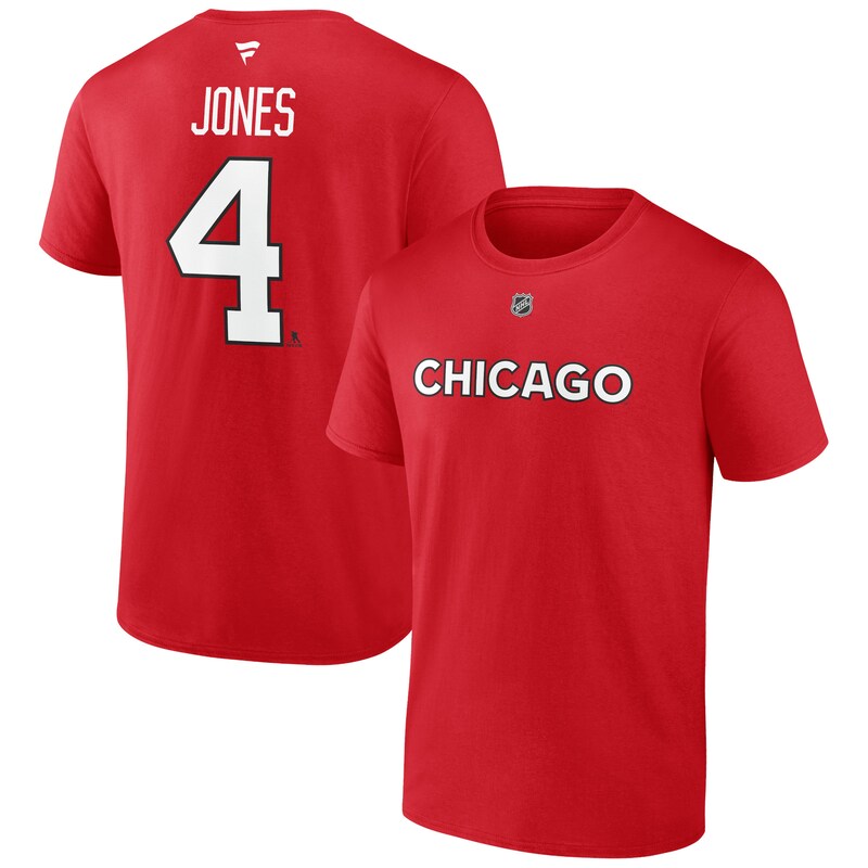 Chicago Blackhawks - Tričko "Name & Number" - Special Edition, červené, Seth Jones