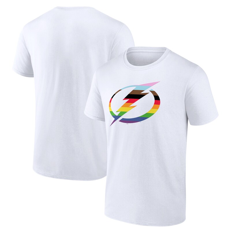 Tampa Bay Lightning - Tričko "Pride Logo" - bílé