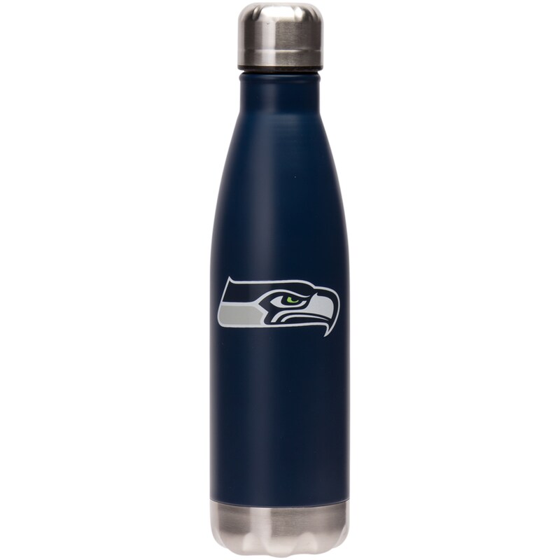 Seattle Seahawks - Láhev na vodu (0,5 l) - šedá, nerezová