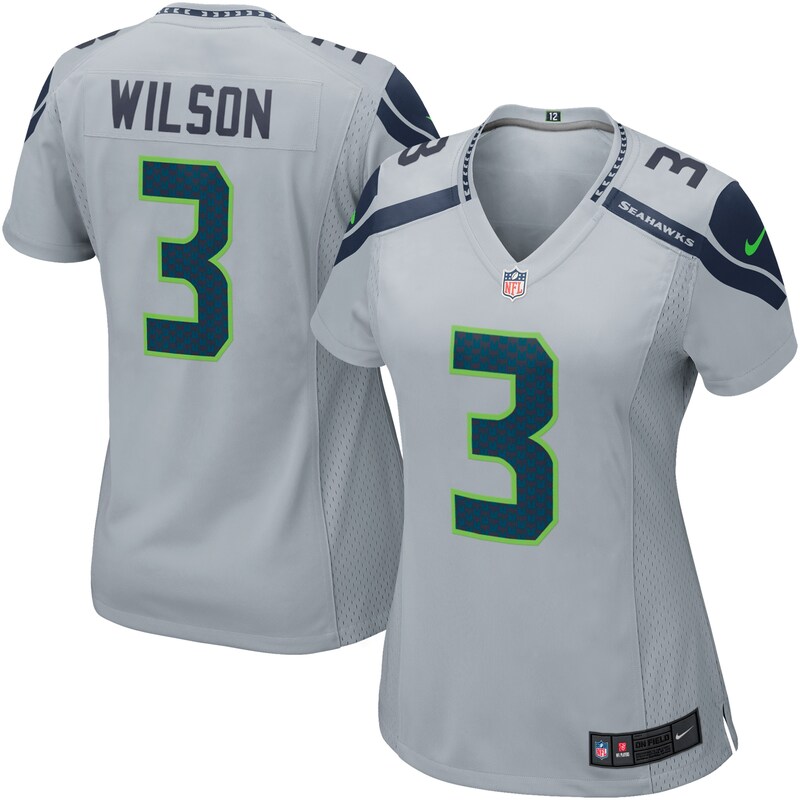 Seattle Seahawks - Dres fotbalový dámský - Russell Wilson, šedý