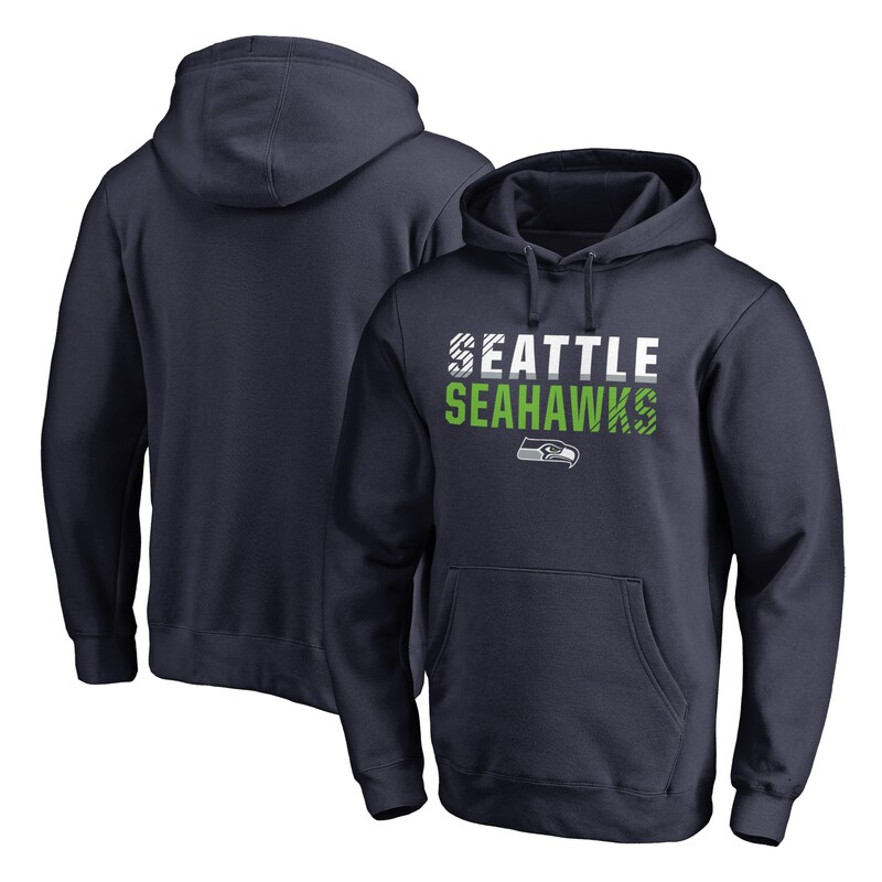 Seattle Seahawks - Mikina s kapucí "Iconic Fade Out" - námořnická modř