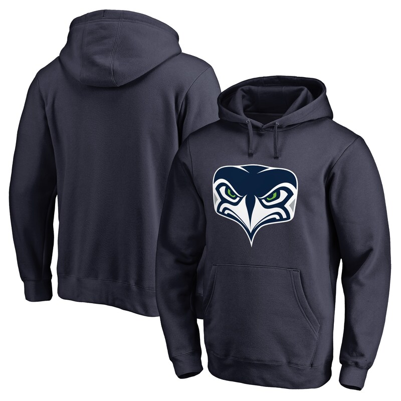 Seattle Seahawks - Mikina s kapucí "Logo Gear" - třetí sada, námořnická modř