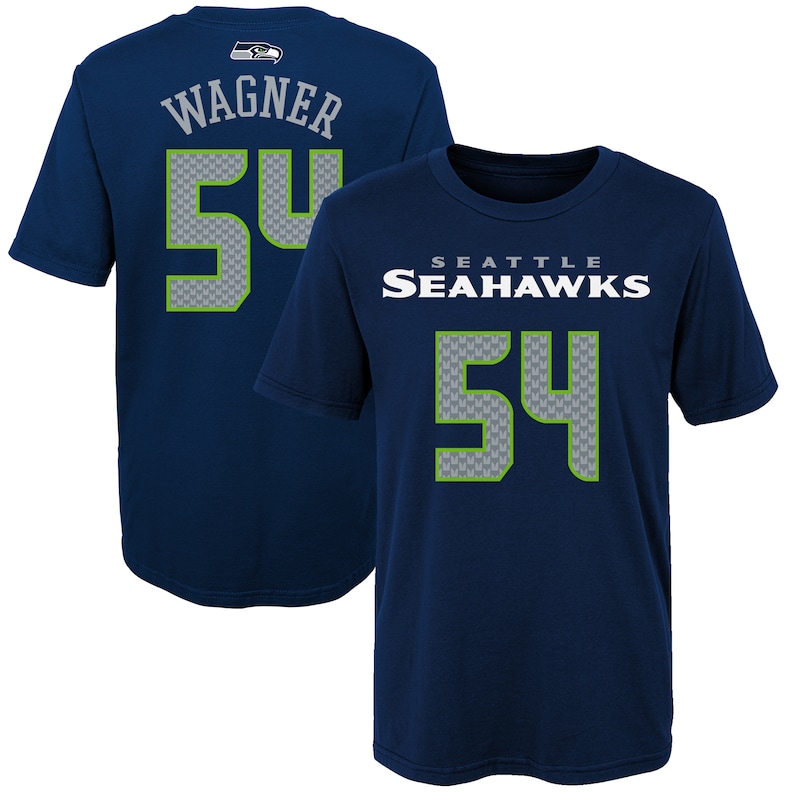 Seattle Seahawks - Tričko "Name & Number" pro předškoláky - Bobby Wagner, mainliner, námořnická modř