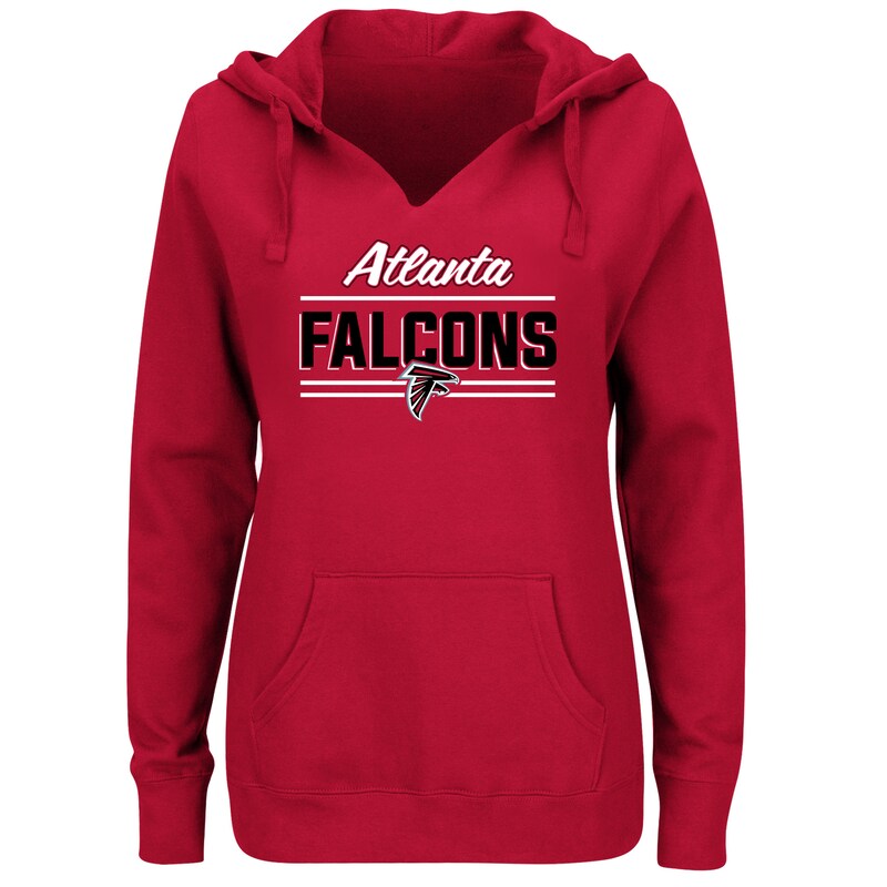 Atlanta Falcons - Mikina s kapucí "Shape It Up" dámská - červená