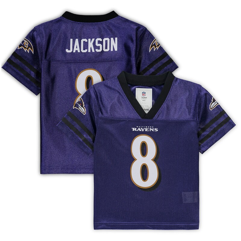 Baltimore Ravens - Dres fotbalový replika pro batolata - fialový, Lamar Jackson