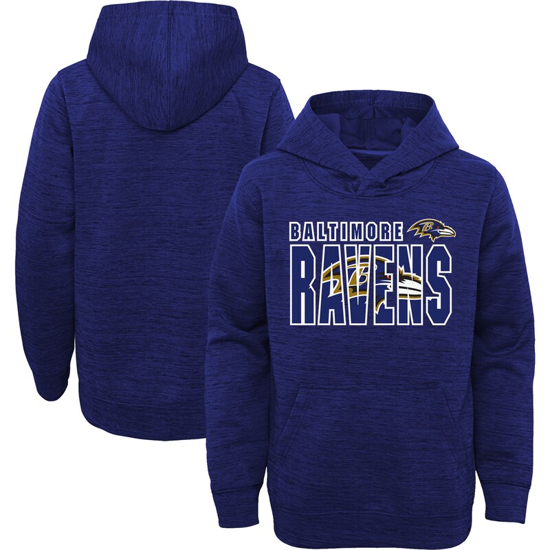 Baltimore Ravens - Mikina s kapucí "Double Logo" dětská - fialová