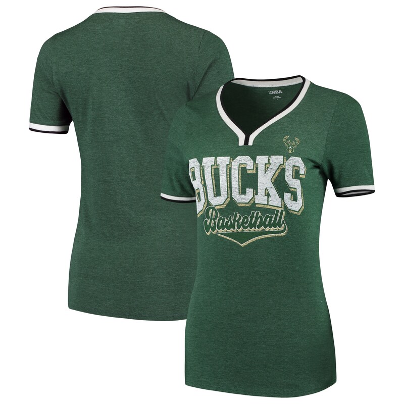 Milwaukee Bucks - Tričko dámské - výstřih do V, bi-blend, zelené