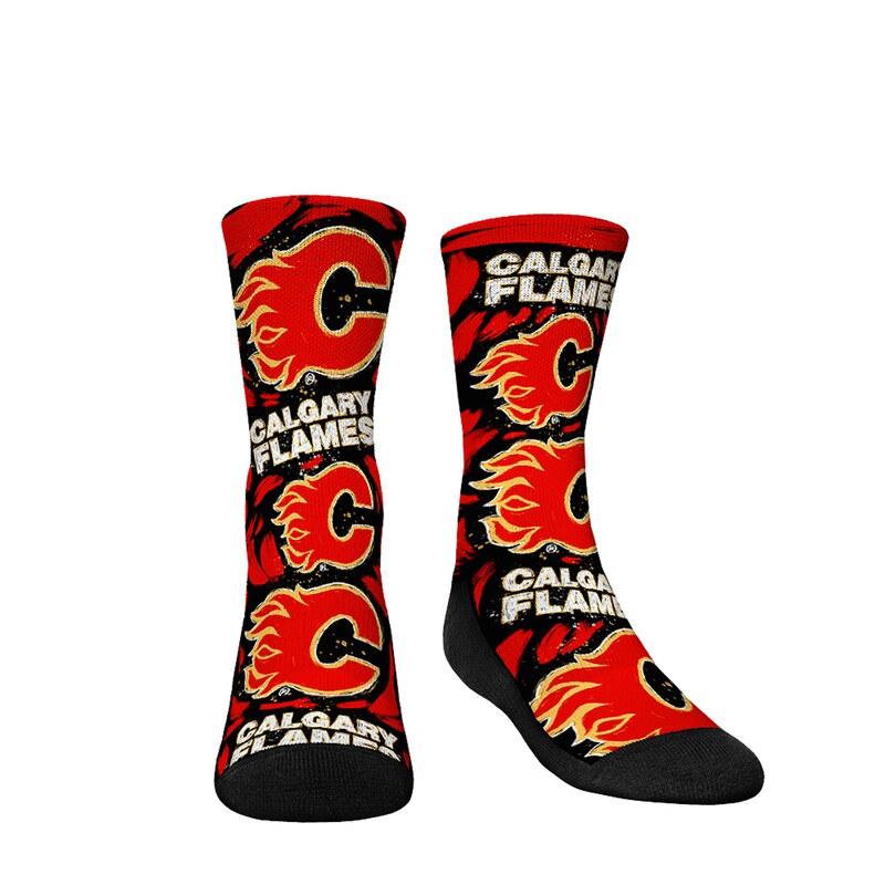 Calgary Flames - Ponožky "Allover Logo & Paint" dětské