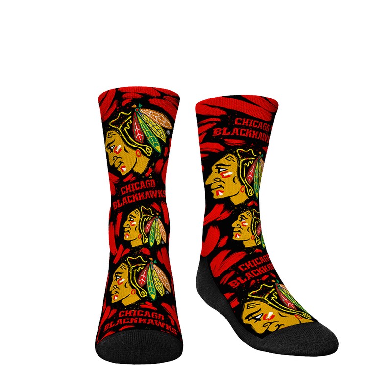 Chicago Blackhawks - Ponožky "Allover Logo & Paint" dětské