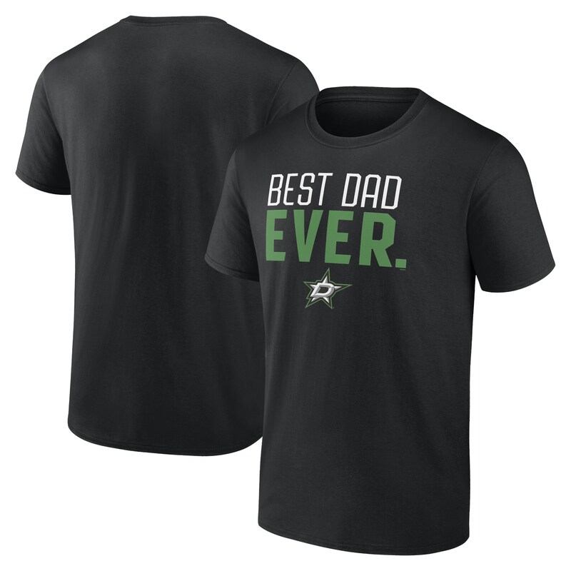 Dallas Stars - Tričko "Best Dad Ever" - černé