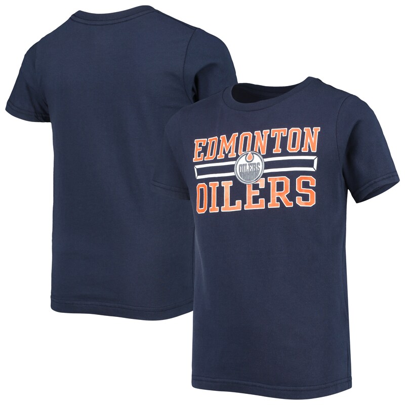 Edmonton Oilers - Tričko "Iconic Logo" dětské - námořnická modř
