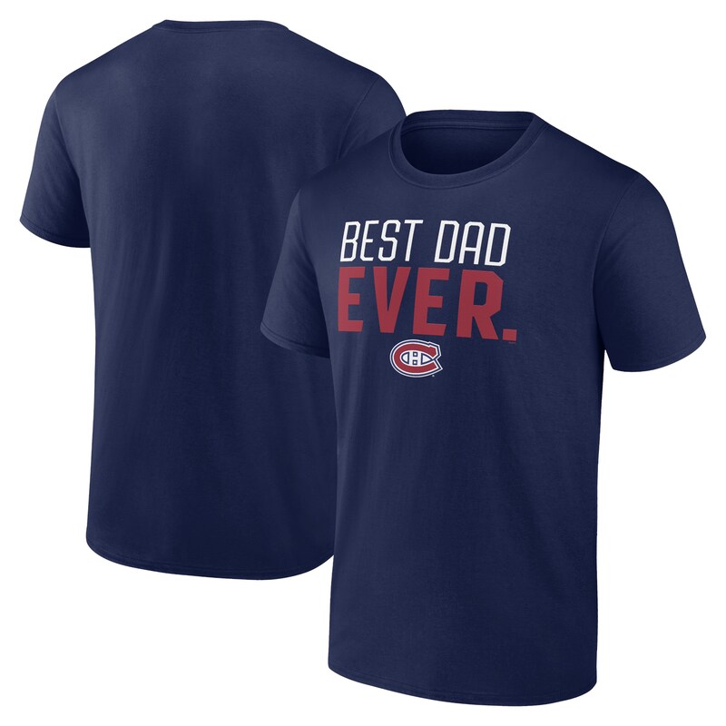 Montreal Canadiens - Tričko "Best Dad Ever" - námořnická modř