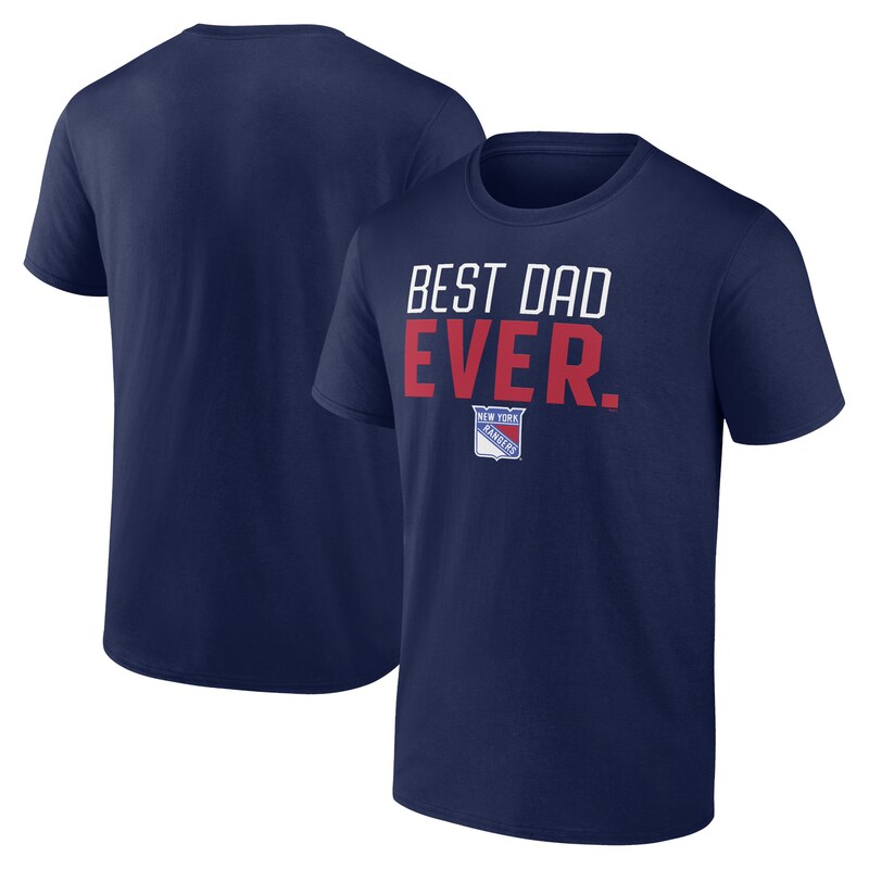 New York Rangers - Tričko "Best Dad Ever" - námořnická modř