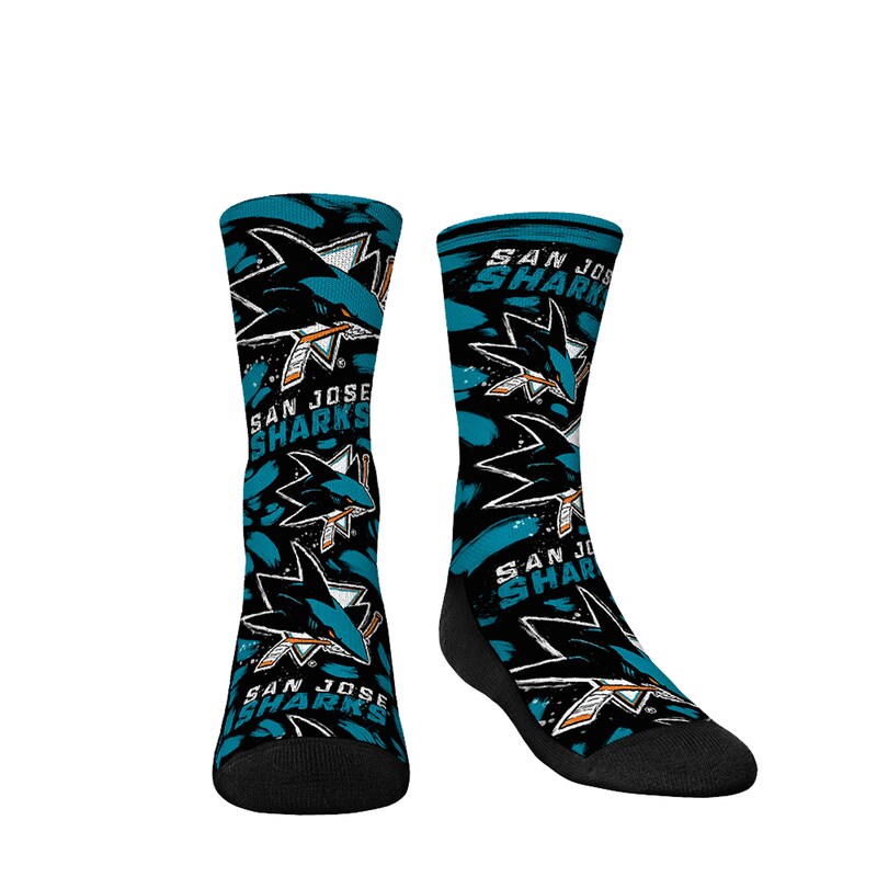 San Jose Sharks - Ponožky "Allover Logo & Paint" dětské