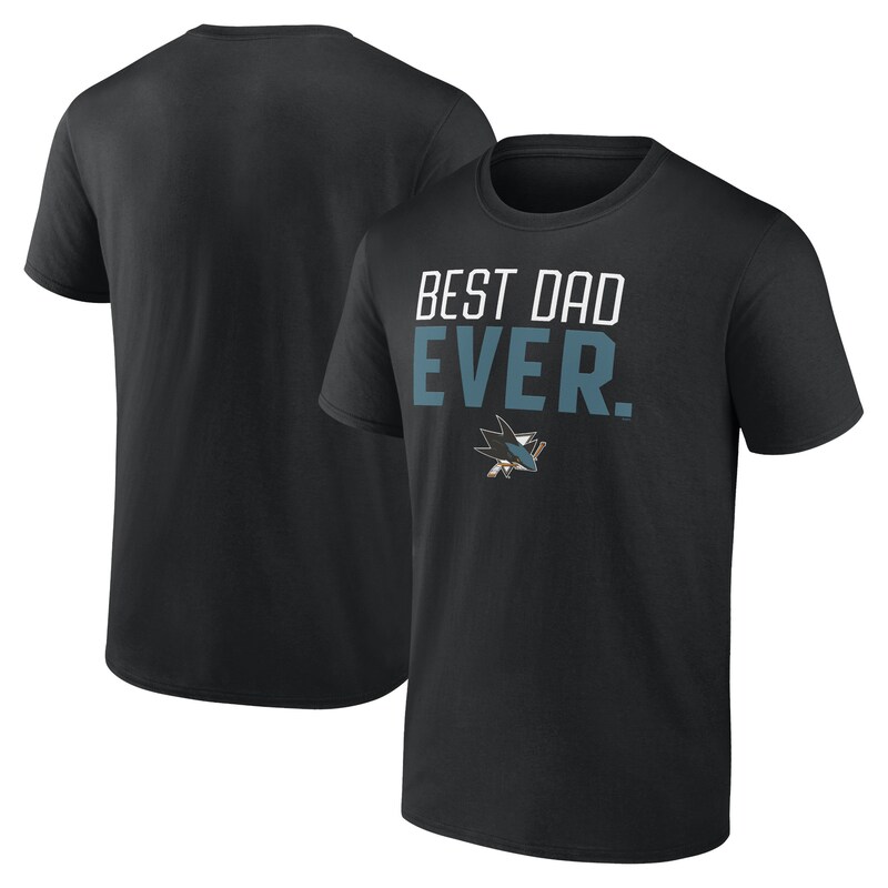 San Jose Sharks - Tričko "Best Dad Ever" - černé