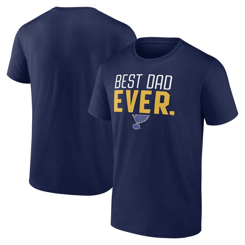 St. Louis Blues - Tričko "Best Dad Ever" - námořnická modř