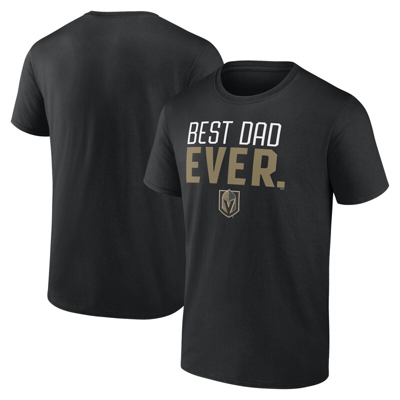 Vegas Golden Knights - Tričko "Best Dad Ever" - černé