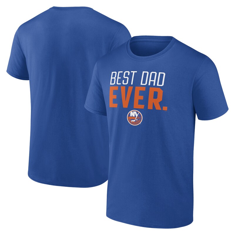 New York Islanders - Tričko "Best Dad Ever" - tmavě modré