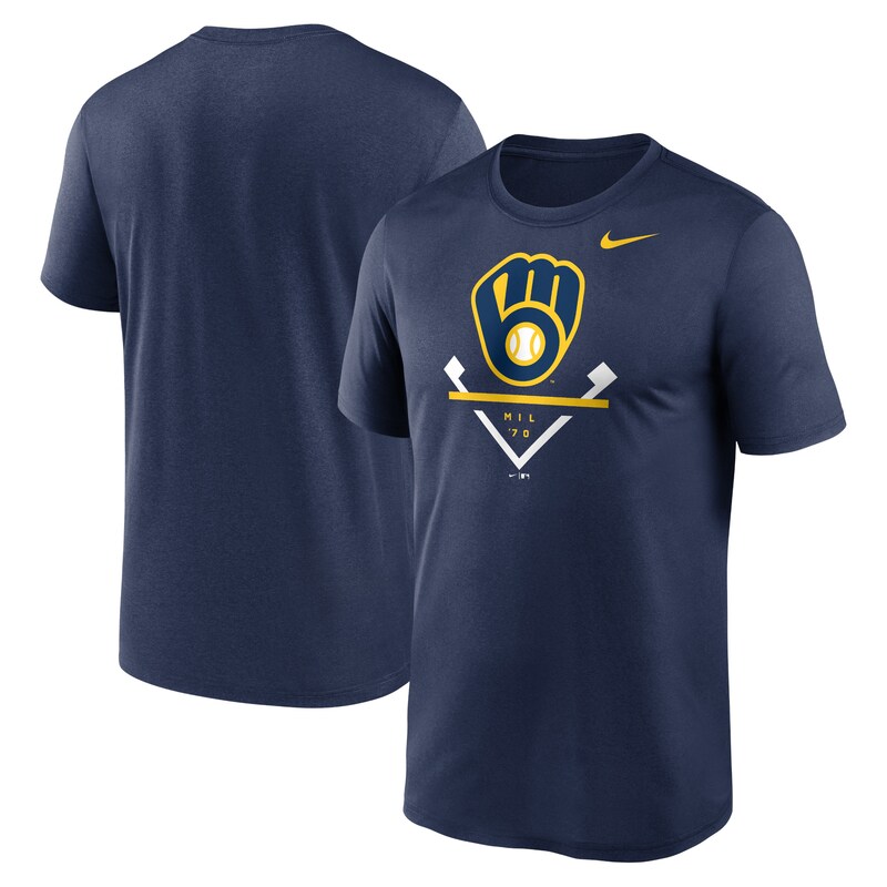 Milwaukee Brewers - Tričko "Icon Legend" - námořnická modř